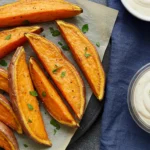 sweet potato wedges with dip