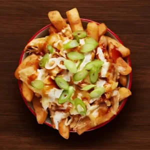 A regular portion of PERi-Salted Chips and pulled chicken in your favourite spice. Topped with melty cheddar cheese