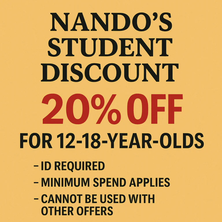 nandos student discount